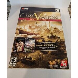 Sid Meier's Civilization V: Gold Edition (PC, 2013) TESTED